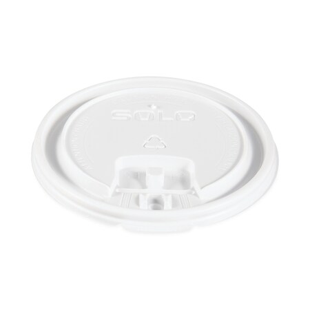 Dart Lift Back and Lock Tab Cup Lids, 10-24 oz Cups, White, PK1000 LB3161-00007